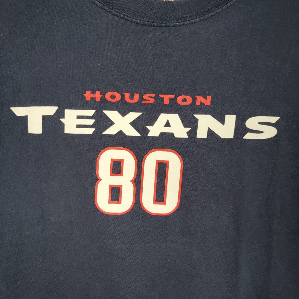 NFL Team Apparel Houston Texans #80 A. Johnson SS Tee Navy - Size Large